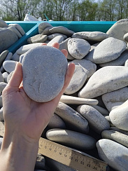 Галька черноморская фр. 100-150 мм.  купить в Екатеринбурге фото Камень Клуб