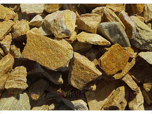 Kamenclub.ru: Щебень крошка желтый (ЗЛАТОЛИТ) фр. 5-10 мм.  купить в Екатеринбурге мрамор золотистый, бежевый, желтый каменная ландшафтная декоративная крошка здатолита 8500 руб/т   фото КАМЕНЬ КЛУБ