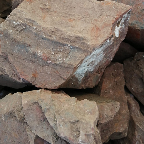 фото Яшма красная  (фр. 70-100 мм)  купить в Екатеринбурге в интернет-портале КАМЕНЬ КЛУБ