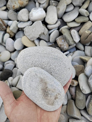 Галька черноморская фр. 50-100 мм.  купить в Екатеринбурге фото Камень Клуб