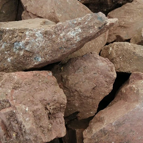 фото Яшма красная  (фр. 70-100 мм)  купить в Екатеринбурге в интернет-портале КАМЕНЬ КЛУБ