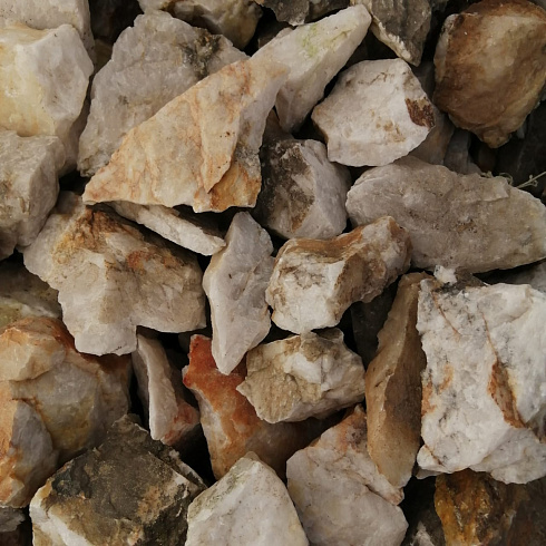 фото Кварц ( фр. 70-100 мм)  купить в Екатеринбурге в интернет-портале КАМЕНЬ КЛУБ