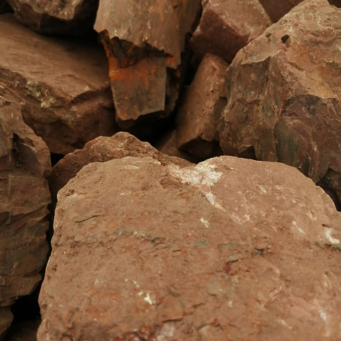 фото Яшма красная  (фр. 70-100 мм)  купить в Екатеринбурге в интернет-портале КАМЕНЬ КЛУБ