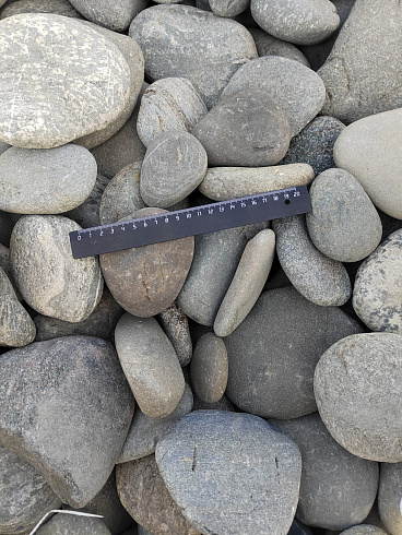 Kamenclub.ru: Галька речная плоская (ассорти) фр. 70-150 мм. купить  в Екатеринбурге галька галечник серый белый темно-серый синий светло-серый плоская природная галька  9000 руб/т   фото КАМЕНЬ КЛУБ