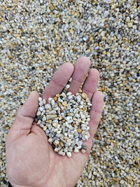 Галька крымская жемчужная фр. 3-5 мм.  купить в Екатеринбурге фото Камень Клуб